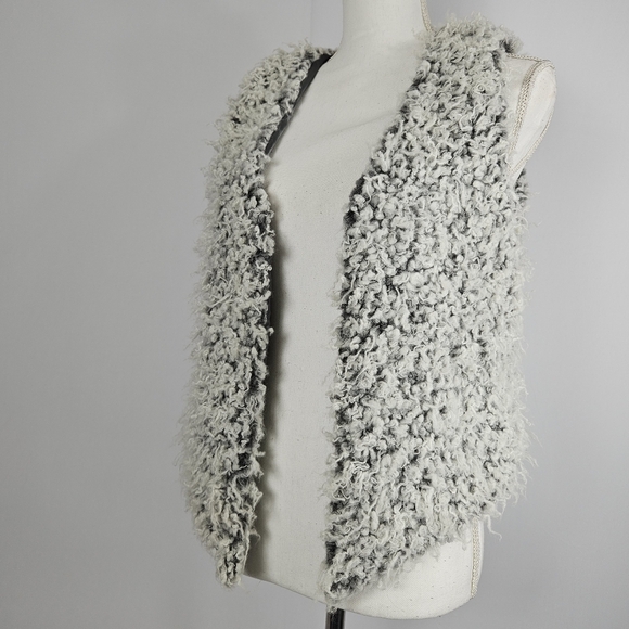 Me Jane Jackets & Blazers - Me Jane faux fur heathered sherpa vest